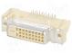 Connector  DVI-I  socket  MicroCross DVI  PIN  29  gold flash  THT