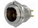 Socket  XLR mini  male  PIN  3  soldering  Ø11mm
