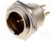 Socket  XLR mini  male  PIN  4  soldering  Ø11mm