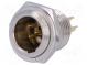 Socket  XLR mini  male  PIN  5  soldering  Ø11mm