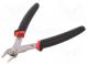 Pliers  side,cutting  handles with plastic grips,return spring