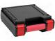 Container  transportation case  ABS  black,red  256x240x94mm