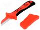 Knife  for electricians, insulated  Kind of blade  straight