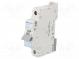 Circuit breaker  230/400VAC  Inom  10A  Poles  1  DIN  Charact  C