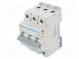 Circuit breaker  230/400VAC  Inom  16A  Poles  3  DIN  Charact  C