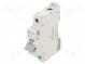 Circuit breaker  230/400VAC  Inom  10A  Poles  1  DIN  Charact  D