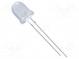 LED  8mm  blue  1500mcd  35°  Front  convex  Pitch  2.54mm