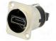 Adapter  HDMI socket x2  shielded  gold-plated  Colour  silver