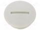 Stopper  M25  1.5  Mat  polystyrene  Body  light grey  8mm