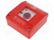 Safety switch  fire warning hand switch  OP1  NC + NO  IP65  ABS