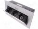 Plug socket strip  furniture  IP20  16A  2500W  Colour  silver