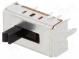 Switch  slide  Pos  3  DP3T  0.1A/12VDC  ON-ON-ON  Mounting  THT