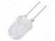 LED  10mm  blue  30°  Front  convex  Pitch  5.16mm  360mW  5÷10lm