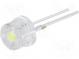 LED  8mm  white cold  140°  Front  convex  Pitch  5.16mm  5500-800K