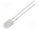 LED  oval  5.1x4.3mm  red  2180÷4200mcd  100/40°  Front  convex