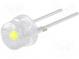 LED  8mm  white cold  140°  Front  convex  Pitch  5.16mm  40÷50lm