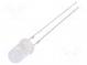 LED  5mm  yellow  4200÷5800mcd  100°  20mA  1.8÷2.6V  Front  convex