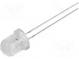 LED  8mm  yellow  10000÷13000mcd  30°  Front  convex  Pitch  2.54mm
