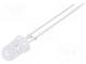 LED  5mm  blue  4÷5lm  15°  75mA  2.8÷3.6V  Front  convex