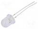 LED  8mm  blue  1560÷2180mcd  30°  Front  convex  Pitch  2.54mm