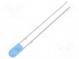 LED  3mm  blue  220÷330mcd  30°  Front  convex  Pitch  2.54mm