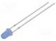 LED  3mm  blue  220÷330mcd  70°  Front  convex  Pitch  2.54mm