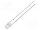 LED  3mm  bipolar  blue  330÷500mcd  140°  Front  flat  Pitch  2.54mm