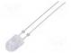LED  oval  5.1x4.3mm  red  2180÷4200mcd  100/40°  Front  convex