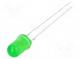 LED  5mm  green  25000÷30000mcd  30°  20mA  3.1÷3.6V  Front  convex