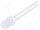 LED  5mm  green  2180÷3000mcd  100°  20mA  2.7÷3.4V  Front  convex