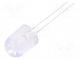 LED  10mm  green  18000÷22000mcd  30°  without flange