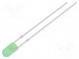 LED  3mm  green  30°  Front  convex  without flange  Pitch  2.54mm