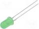 LED  5mm  green  68÷90mcd  60°  10÷15mA  12V  Front  convex