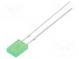 LED  rectangular  2x4.95x6.96mm  yellow green  10÷20mcd  150°