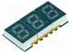 Display  LED  SMD  7-segment  10mm  red  2-10mcd  cathode  No.char 3