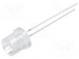 LED  8mm  pink  500÷750mcd  140°  Front  flat  Pitch  2.54mm
