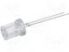 LED  8mm  pink  68÷100mcd  120°  Front  recessed  Pitch  2.54mm
