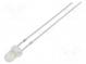 LED  3mm  white warm  8400÷10000mcd  30°  Front  convex  3000K
