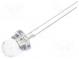 LED  8mm  white warm  25000÷30000mcd  30°  Front  convex