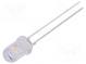 LED  5mm  white warm  8400÷10000mcd  60°  30mA  2.7÷3.4V  3000K
