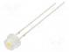 LED  4.8mm  white warm  2500÷3000mcd  100°  Front  convex  2.7÷3.4V