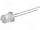 LED  8mm  white warm  14400÷18000mcd  30°  Front  convex