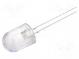 LED  10mm  white warm  14400÷18000mcd  30°  without flange