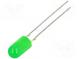 LED  5mm  green  68÷100mcd  30°  20mA  1.8÷2.6V  Front  convex