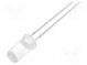 LED  5mm  orange  750÷1120mcd  50°  20mA  1.8÷2.6V  Front  flat