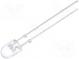 LED  oval  5.1x4.3mm  white cold  1560÷3000mcd  100/40°  2.8÷4V