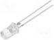 LED  5mm  red  18000÷22000mcd  30°  70mA  2÷2.6V  Front  convex