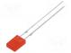 LED  rectangular  2x4.95x6.96mm  red  45÷68mcd  150°  Front  flat