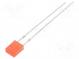 LED  rectangular  2x4x5mm  red  100÷150mcd  100°  Front  flat  20mA