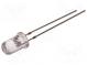 LED  5mm  red  4500÷6000mcd  30°  20mA  1.8÷2.4V  Front  convex